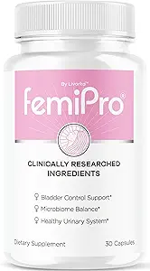 LIVORKA FemiPro pilules de contrôle de la vésicule - Capsules FemiPro originales, supplément de support de contrôle de la vésicule Femi Pro, pilules Probitic FemiPro pour les examens de santé et de bien-être, 30 capsules pour 1 mois