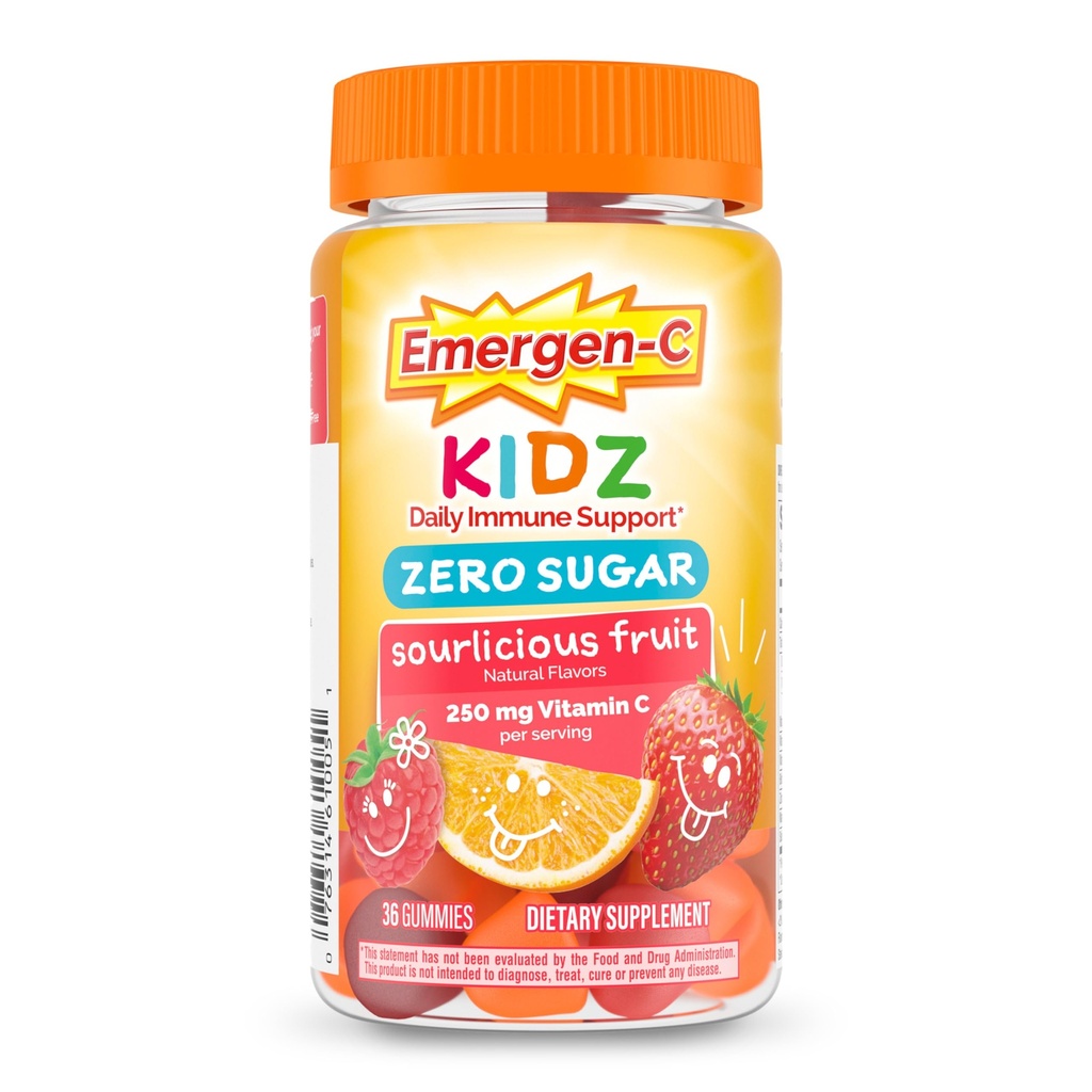 Emergen-C Zero Sugar Immune Support Kidz Gummies 36 Tel.