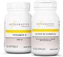Integrative Therapeutics Bundle with Active B-Complex, 60 Capsules & Vitamin E, 60 Softgels - Active B-Complex to Support Energy Metabolisme* - Vitamine E to Support Heart Health & Antioxidant Activity*