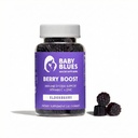 Baby Blues Berry Boost voor moeders, Immuniteit Vlierbessen Gummies Immuun Ondersteuning Supplement met vitamine C en zink voor volwassenen, Non-GMO Immuun Systeem Vitaminen Booster Vegan Glutenvrije Gummies, 60st