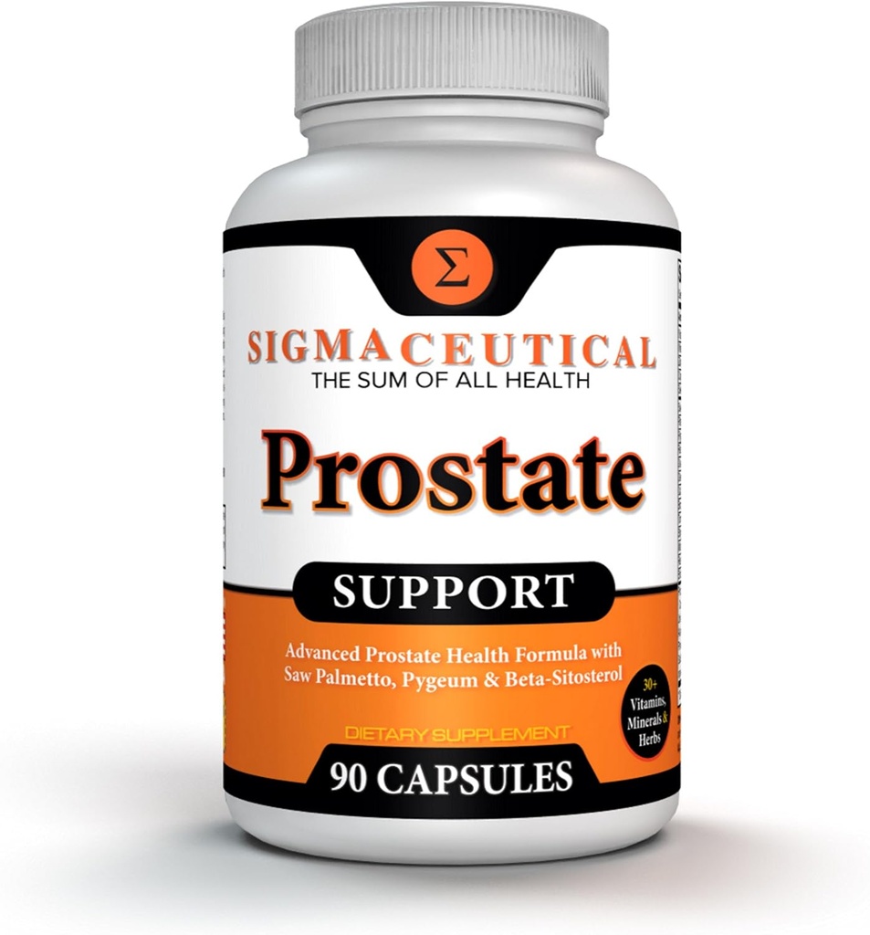 Prostate Support Complex - Saw Palmetto & Beta Sitosterol met Pygeum Bark - Dagelijkse Urinestroom ondersteuning voor mannen - 90 Natural Plant Sterol Capsules