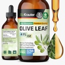 BIO KRAUTER Olive Leaf Extract Liquid - Olive Leaf Tinctuur voor Immune Ondersteuning - Alcohol en Suikervrij - Vegan Drops 4 Fl.Oz.