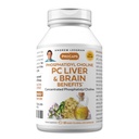 ANDREW LESSMAN PC Lever en hersenen Voordelen 60 Softgels - Fosfatidyl Choline, het belangrijkste bouwblok voor gezonde lever en hersenen structuur, functie. Geen additieven. Gemakkelijk te slikken Softgels