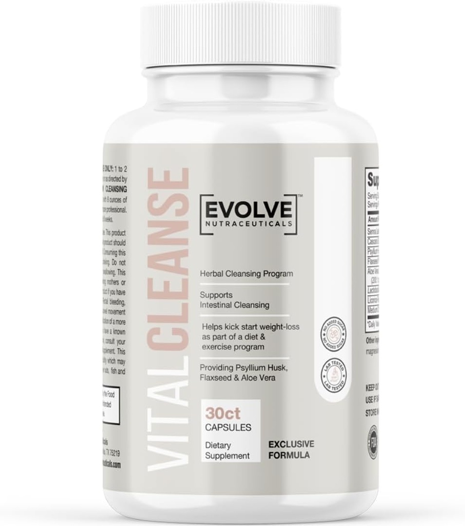 Evolve Vital Cleanse, Natural Detox Formula, Vernieuwen energie en vitaliteit, Krijg vakantie klaar