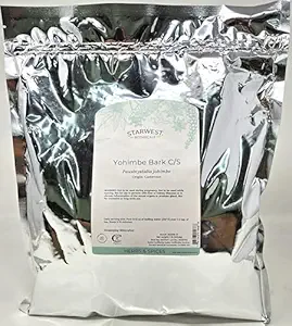 Yohimbe Bark Wildcrafted Cut & Sifted - Pausinystalia yohimbe, 1 lb,(Starwest Botanicals)