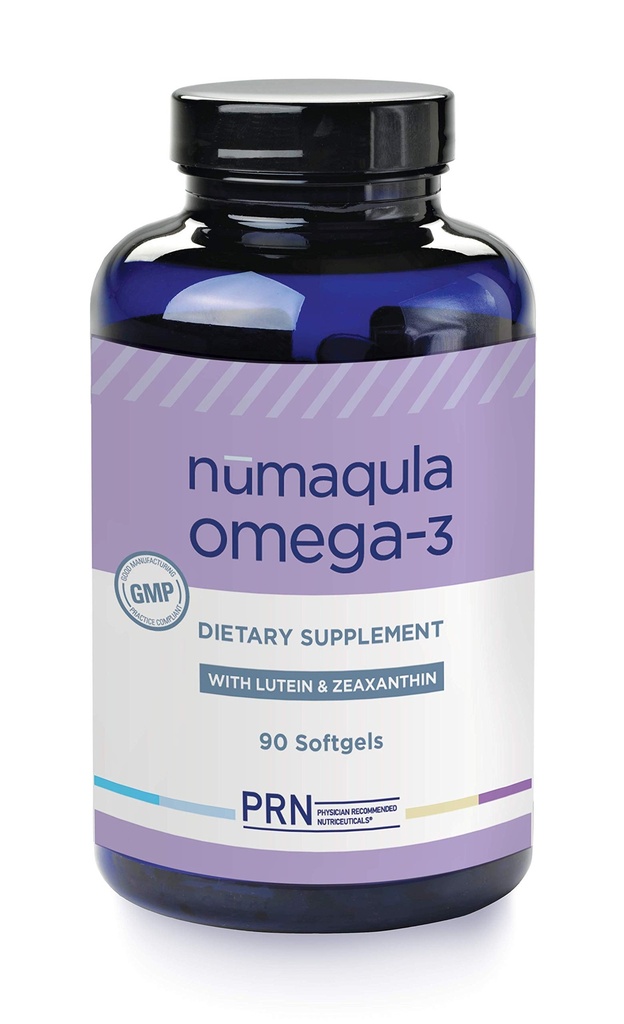PRN nūmaqula Omega 3 Supplement - 90 Softgels, 30-Day Supply - Re-Esterfied Omega 3 Triglyceride Form with 1400mg DHA, 400mg EPA, Lutein & Zeaxanthine for Macula & Retinal Support