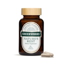 Greenworks Nature's Rest Melatonine Free Sleep Aid - Organic Herbal Supplement with Ashwagandha & Valerian Root - Vegan Capsules, 60 Tel.