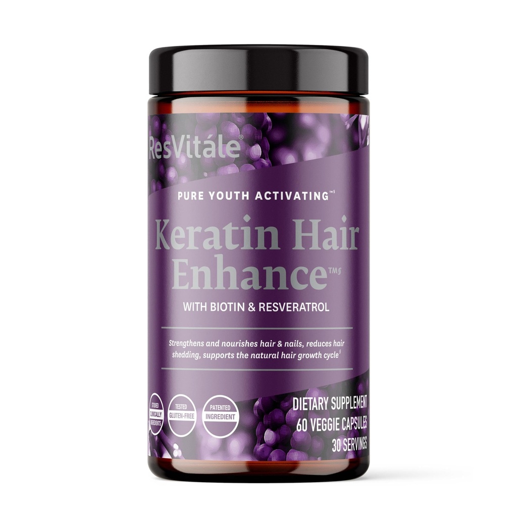 ResVitale Keratine Haar Enhance - Keratine supplement voor haargroei - 60 capsules