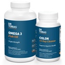 Dr Tobias Omega 3 Huile de poisson et Colon 14 jours de nettoyage pour améliorer la digestion et la santé générale