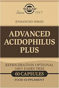 Solgar Advanced Acidophilus Plus, 60 capsules végétales - soutient la flore intestinale saine - 500 millions de microorganismes par portion - sans gluten et sans lait - végétarien - 60 portions