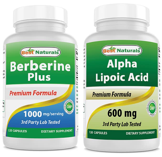Best Naturals Berberine Plus 1000mg & Alpha Lipoïne Acid 600 mg