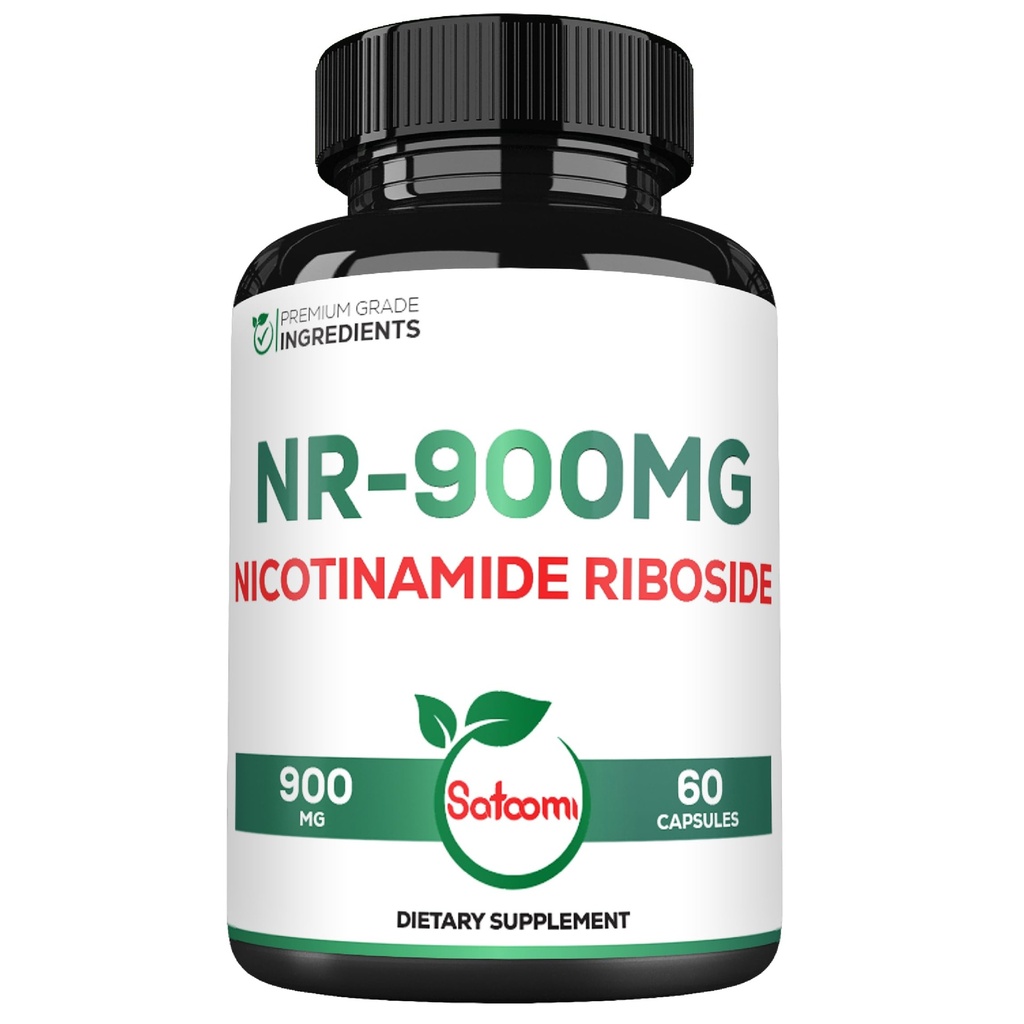 Satoomi NAD Supplement with Liposomale Nicotinamide Riboside - Énergie cellulaire et réparation, Vitalité, Vieillissement en santé - 60 capsules pendant 30 jours