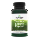 Swanson Premium-Kurkuma & Black Pepper - Antioxidant, Digestie & Gezamenlijke Ondersteuning - 90 Veg Caps (3 Pack)
