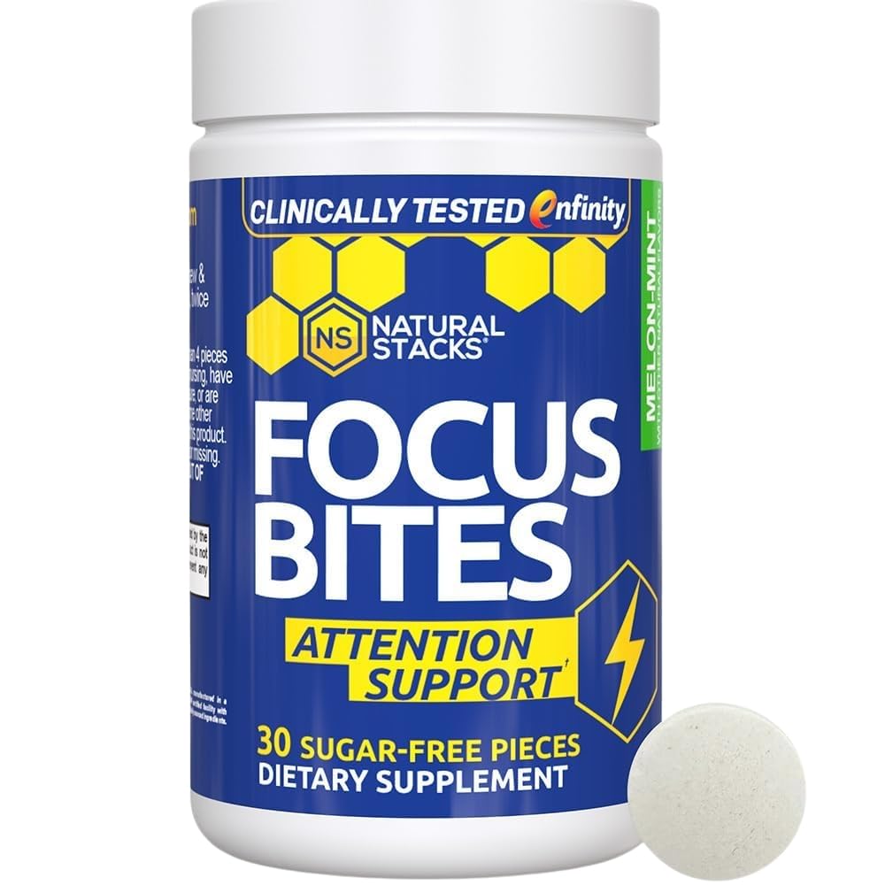 Supplément Paraxanthine 100mg - Supplément sans focale caféine pour le soutien de la productivité et de l'attention - Test cliniquement Infinity Paraxanthine - Jitter Free Energy Support - 30 Morceaux Melon Mint Focus
