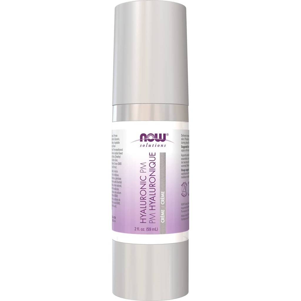 Nu Foods Solutions, Hyaluronzuur PM Creme, 2 fl oz (59 ml)
