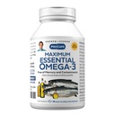 ANDREW LESSMAN Maximum Essential Omega-3 Unflavored, 30 Softgels - Ultra-Pure Omega-3 Fish Oil 1200 mg-High DHA, No Mercury Supplement-Small, Makkelijk te slikken Visolie Capsules