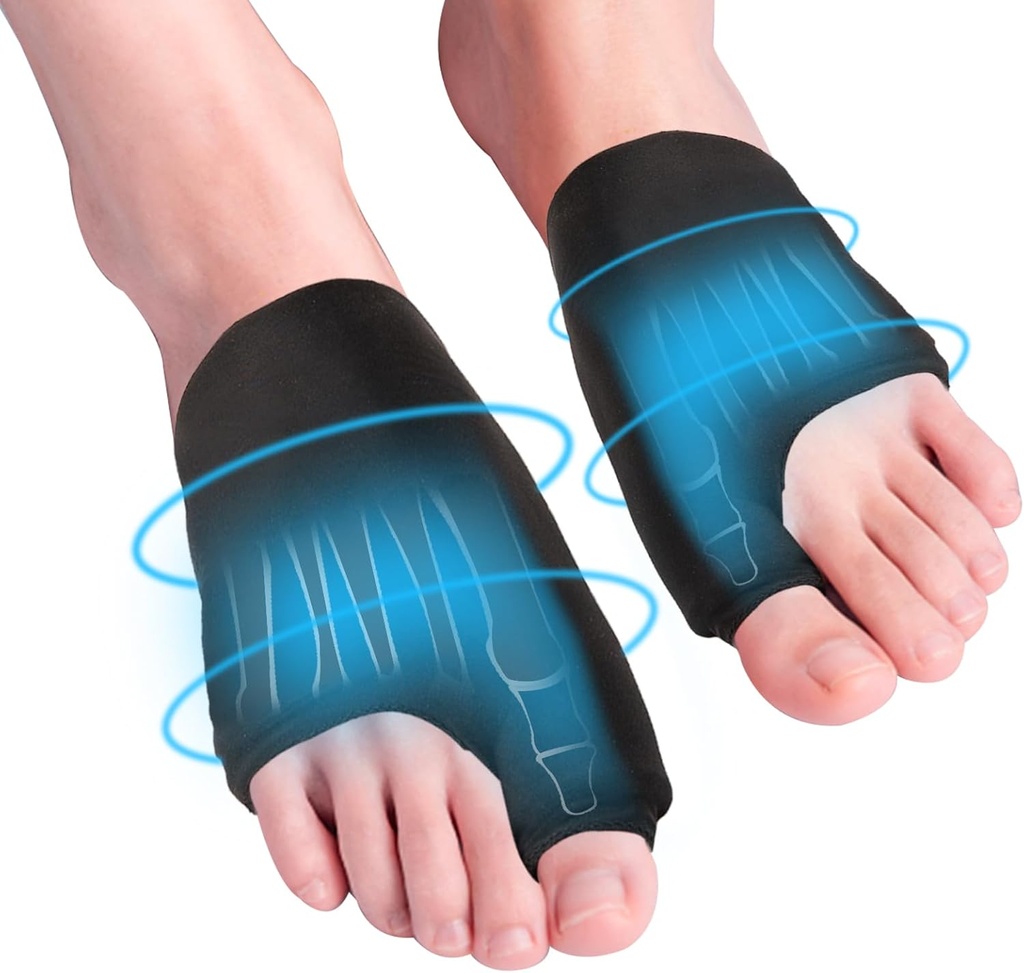 Voet Ice Packs Wrap Big Toe for Bunion Relief Jout Pain Relief, Herbruikbare koude & warmtetherapie Gel Foot Ice Pack Compress voor Artritic Toes, Zwelling, Fasciitis, Sport Injuries, Post-Surgery Recovery