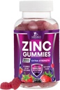 Zink Gummies 50mg - Bone Skin & Immune Support Health Gummy & Premium Antioxidant Kauwbaar voor volwassenen - Hoge Absorptie Veganistisch, Glutenvrije Zinksupplementen Vitamine - Smakelijke Berry Smaak - 60 Gummies