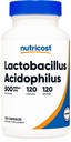 Nutricost Lactobacillus Acidophilus 500 millions d'UFC par portion (120 capsules)