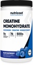 Poudre monohydratée de créatine (framboise bleue), 500 grammes (1,1 LBS)