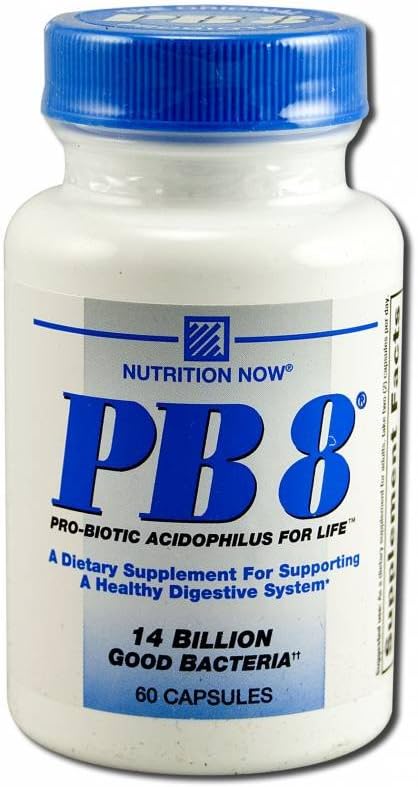 Nu voeding, PB8 Acidophilus Capsules, 60 Tel.