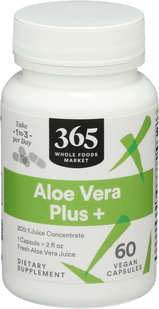 365 door Whole Foods Market, Aloë Vera Plus +, 60 Tellen