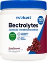 Nutricost Electrolyte Complex Powder (120 Servings, Grape) - Hydration Supplement Drink Mix met vitamines en mineralen