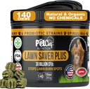 Pet Chef Lawn Saver, Soft Chew, Vegan Bacon! Canine Urine Yard Burn Stopper. Bouwt Yards, beschermt Plantenschade en helpt om terug te groeien Yards. Voorkomt Yard Pee schade