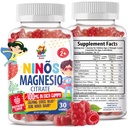 Magnesium Gummies for Kids & Adults - 100mg - Kalm Magnesium Kauwen - Magnesium Citrate Kauwbare Supplement voor Mood & Muscle Support - 30 Gummies
