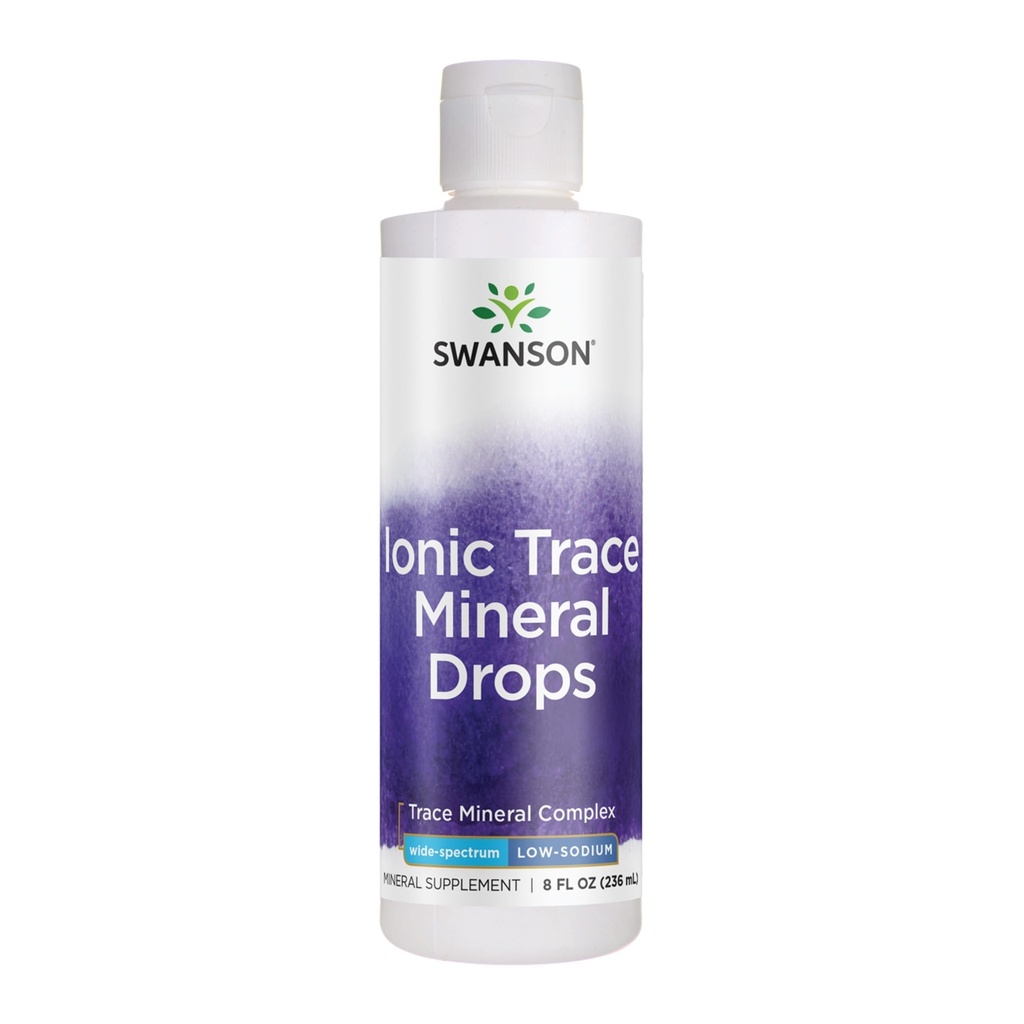 Swanson Concentrace Trace Mineral Drops 8oz-Complete Mineral Complex for Energy, Hydration, & Electrolyte Balance Over 72 High Absorptie Ionische Mineralen zoals Magnesium, Kalium, Calcium (2 Pack)