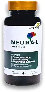 Neural-L Natural Brain Support Supplement 60 Caps - Mentale ondersteuning Memory Booster - Concentratie - Natuurlijke Formule - Ashwagandha - L-Tyrosine - L-Theanine