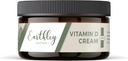 Earthley Wellness Vitamine D Cream, natuurlijk topical vitamine D met vitamine A, D, & K2, hartgezondheid, huidgezondheid en zwangerschap, leveroliebasis van kabeljauw (4 oz, vitamine D Cream)