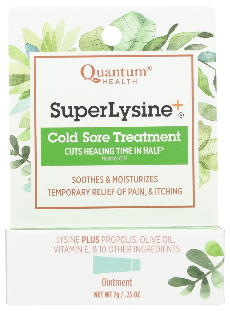 Quantum SuperLysine+ Ponction de traitement des plaies froides Soulage la douleur, la brûlure et les démangeaisons