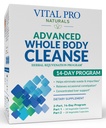 Vital Pro Naturals - Advanced Whole Body Cleanse with Milk Thistle, Magnesium, Cape Aloë, and Herbs for Occasional Constipatie and Healthy Eliminatie, 2-Part 14 Day Kit, 56 Capsules