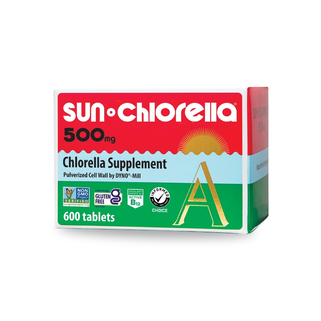 Sun Chlorella A tabletten - 500 mg - 600 tabletten