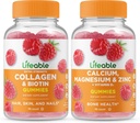 Levensbaar Collageen & Biotine + Calcium, Magnesium, Zink & Vitamine D, Gummies Bundle - Grote Proeverij, Vitamine Supplement, Glutenvrij, GGO-vrij, Kauwbare Gummy