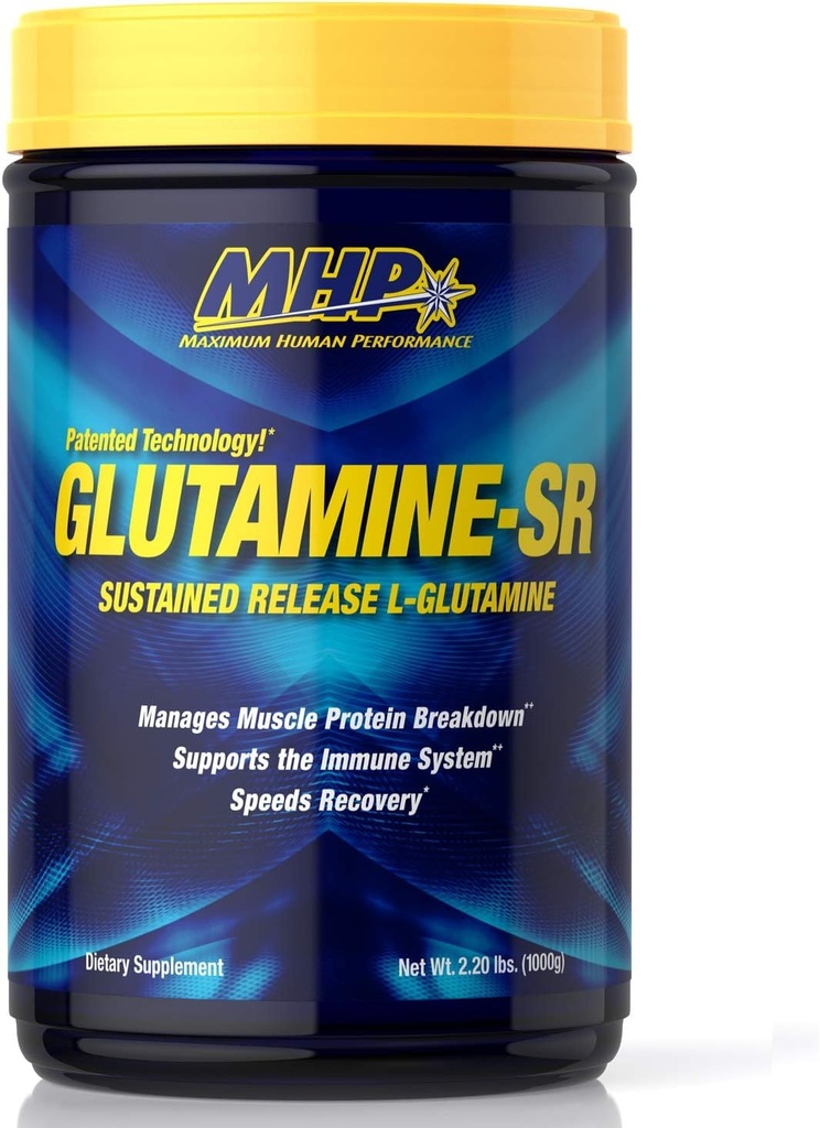 MHP Glutamine SR, Immune Health, Muscle Recovery, Ondersteuning Spiermassa, Speed Recovery, 160 Servings, 2.2 Pond (Pack of 1)