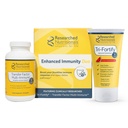 Onderzoek naar voedingssupplementen Liposomal Glutathion (450mg) + Colostrum & Paddenstoelensupplement voor immuniteit - Enhanced Immunity Duo - Tri-Fortify Watermeloen + Transfer Factor Multi-Immune (2 stuksset)