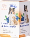 Luteïne voor honden en kattenoogsupplement Astaxanthine Alle natuurlijke Ingredient Human Grade Ondersteuning Tear Stain Immune,Lutein Bron uit de VS, Vision Health Antioxidanten- 2.8 Oz