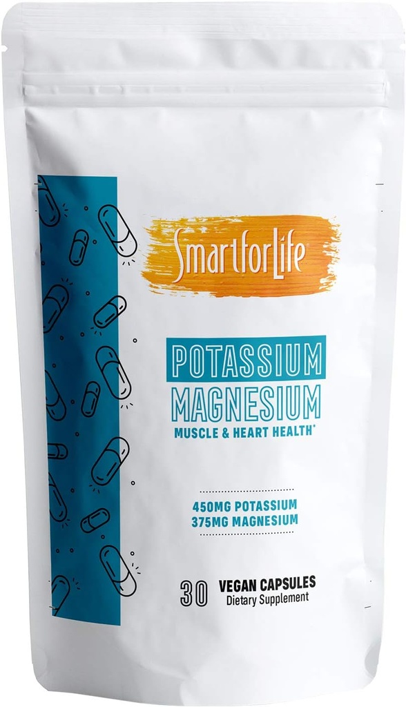 SMART FOR LIFE Kalium Magnesium Supplement - 30 Vegan Capsules - Magnesium Kalium Supplement - High Absorptie Mineral Complex - Muscle Support & Electrolyte Balance