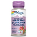 SOLARAY Berberine & Curcumin - Berberine Kurkuma supplement met 20% Gemicroniseerde Curcumine van Kurkumawortel - Herbal Wellness Support - Niet-GMO, Veganistisch, Glutenvrij, 60 dagen garantie, 60 porties