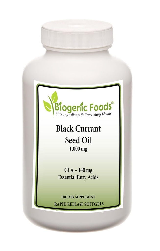Black Currant Seed Oil - Essentiële vetzuren 140 mg Natural Sourced GLA - 1.000 mg