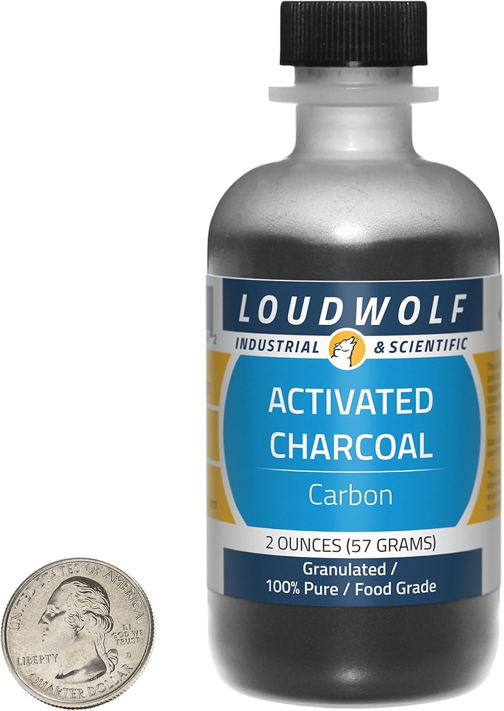 Geactiveerde Charcoal/Fine Grains / 2 Ounces / 100% Pure Food Grade