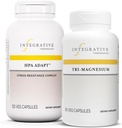 Integrative Therapeutics Bundle with Tri-Magnesium, 90 Capsules & HPA Adapt, 120 Vegan Capsules - Supports Heart Function & Bone Health* - Support Healthy Stress Response with Ashwagandha
