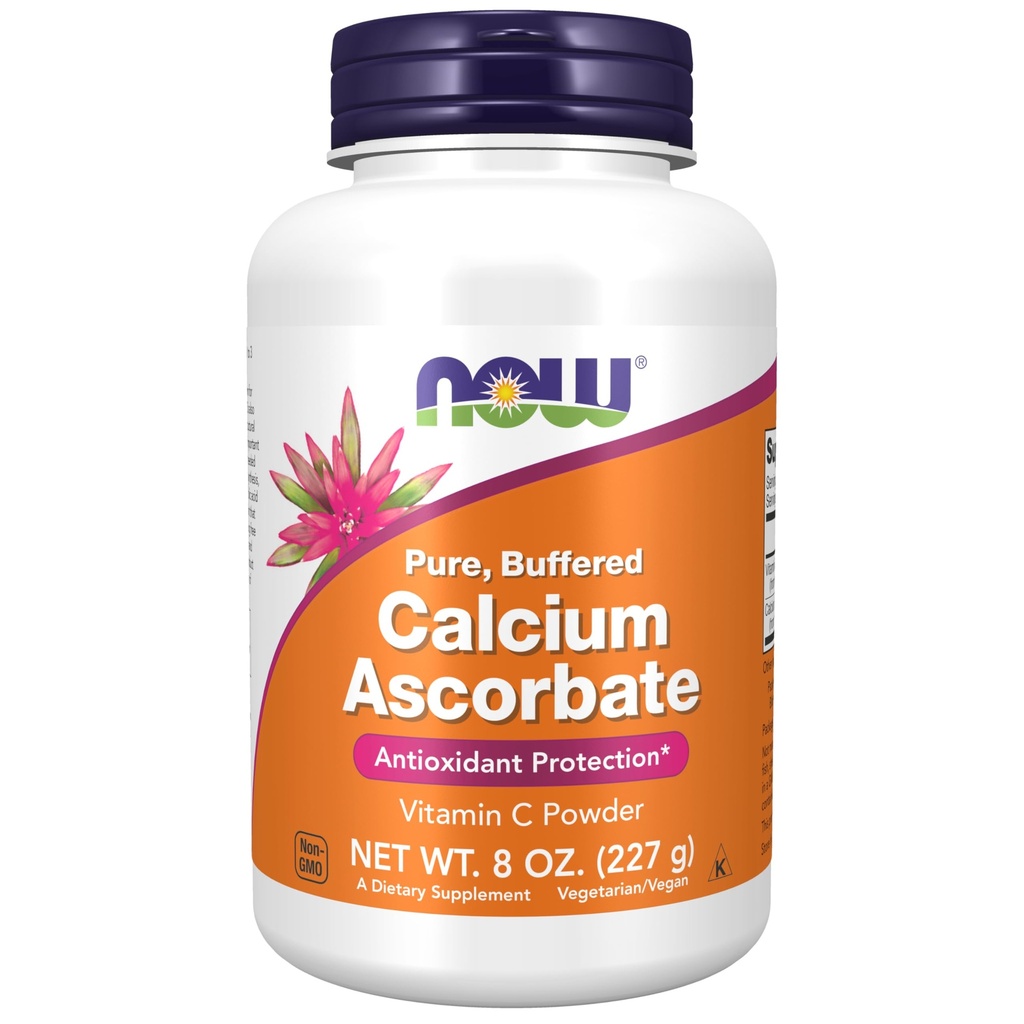 NOW Foods Supplementen, Calcium Ascorbaat Poeder, Gebufferd, Antioxidant Bescherming*, 8-Ounce