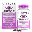Vityees AREDS 2 + Omega-3 Formule de santé Maculaire Softgels, Triple Strength Omega-3 (650 mg EPA, 350 mg DHA), Vitamine de santé oculaire pour la protection de la vision, 90 Softgels