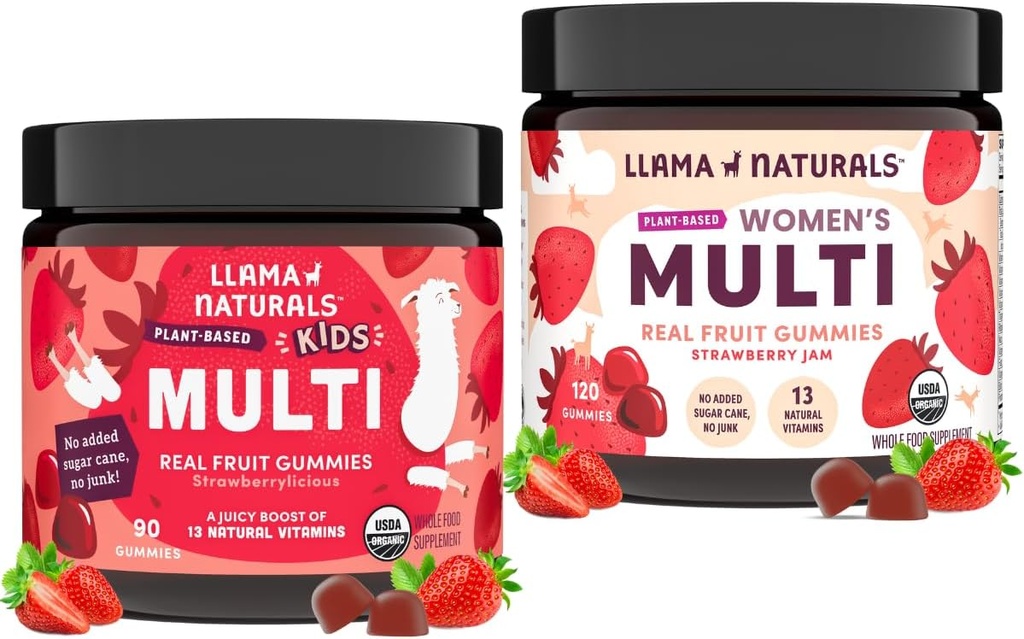Llama Naturals Real Fruit Multivitamine Gummies 
