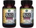 Verbazingwekkende kruiden Premium Black Seed Oil Capsules - Glutenvrij, Niet-GMO, Koud geperst Nigella Sativa Aids in Digestive Health, Immune Support, Hersenfunctie - 90 Tel, 500mg (pakket van 2)