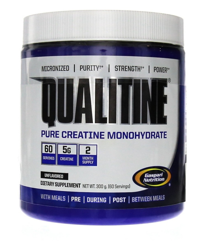 Gaspari Nutrition Pure Creatine Monohydraat, 5g Pure Creatine, Boost Muscle and Size (Unflavored, 60 Servings)
