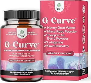 Natures Craft G Curve Geile Geit onkruid voor vrouwen - Verkwikkende Vrouwelijke Blend met Maca Root Female en Tribulus Terrestris Enhanced Energy Mood Performance